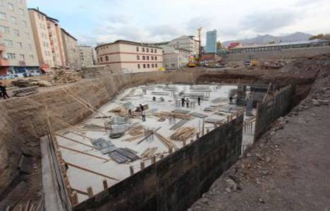 Erzurum'da büyük otopark projesi devam ediyor!