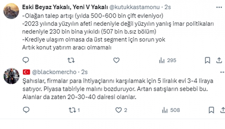 Tebernüş Kireçci sordu: Konut fiyatlarının düşeceği beklentisi var ama satışlar artıyor! Neden?