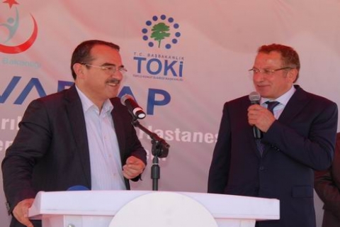 VARYAP ve TOKİ, Kırıkhan a hastane yapıyor! Temel atıldı!