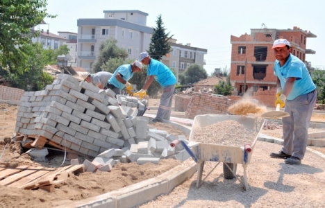 Kepez'de semt spor sahası yapım çalışmaları başladı!