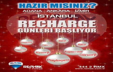  REMAX Recharge toplantıları 21 Ocak'ta başlıyor! 