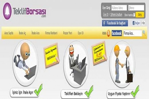 www.TeklifBorsasi.com inşaat ve hizmet sektörüne yeni bir soluk getiriyor! 