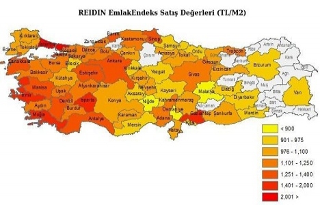 REIDIN Türkiye konut fiyat endeksleri Temmuz ayı raporu açıklandı!
