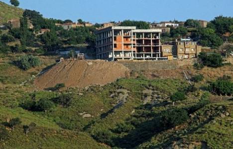 Kaçak inşaata Gökçeada halkından büyük tepki!