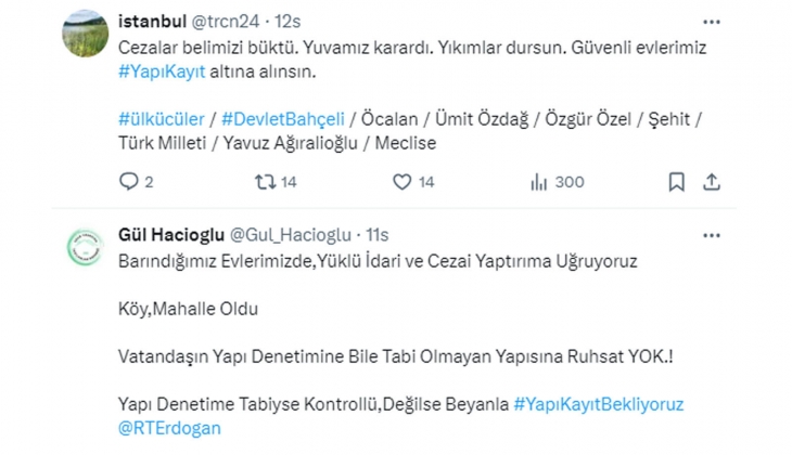 İmar yasasına takılanlardan Cumhurbaşkanı Erdoğan a çağrı: Yapı kayıt düzenlemesi bekliyoruz!