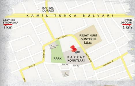 Paprat Evleri nde 175 bin liraya 2 oda 1 salon! 