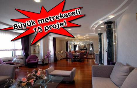  Geniş aileler için büyük metrekareli lüks evler! 