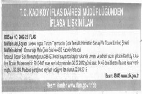  Aksev İnşaat iflas etti!