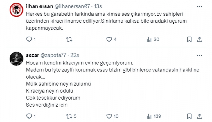 Yüzde 25 zam sınırı sebebiyle emekli ev sahipleri 15-18 bin TL lik evlerinden 2-3 bin TL kira alıyor!