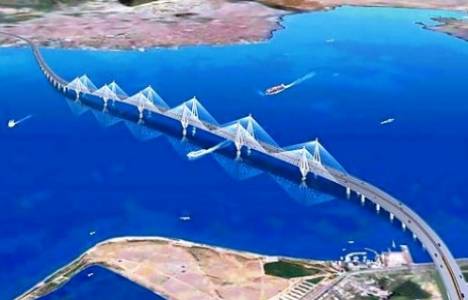 Körfez geçiş köprüsü hızla yükseliyor!