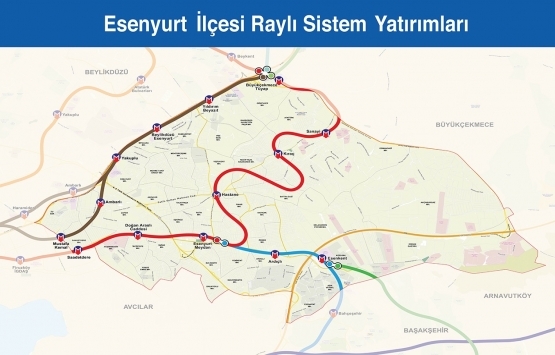İstanbul raylı sistem haritası 2019!