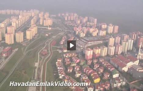 Başakşehir bölgesinin havadan genel videosu! 