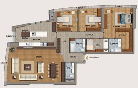  Brandium Ataşehir kat planı!