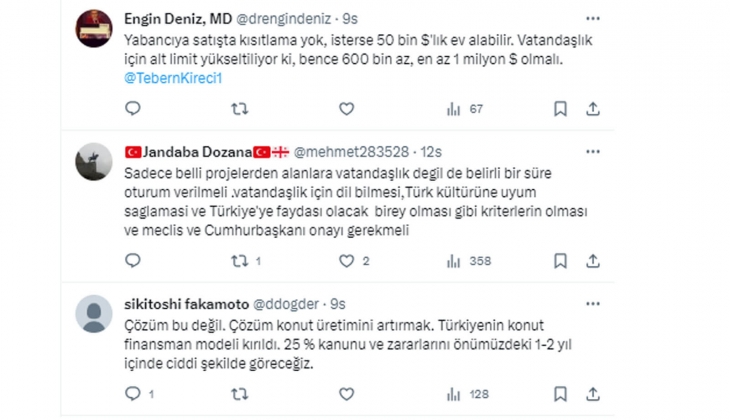 Yabancıya konut satışında alt limitin 600 bin dolara yükseltilmesine vatandaşlar ne dedi? 