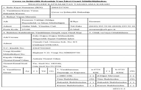 Zeki Doğru İnşaat için ihalelere katılma yasağı alındı!
