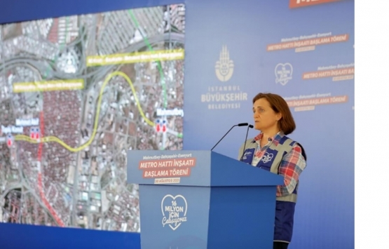 Mahmutbey-Esenyurt Metrosu nun ilk harç dökümü yapıldı!