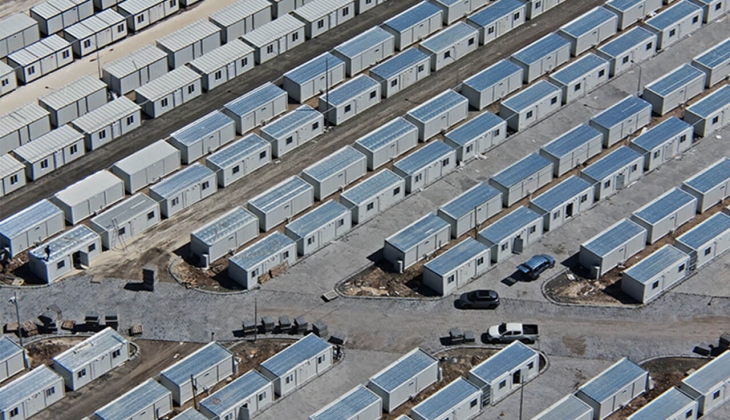 Diyarbakır'daki konteyner kente 900 depremzede yerleştirildi!