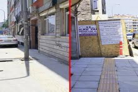 Kadıköy Belediyesi görme engellileri yarı yolda bıraktı!