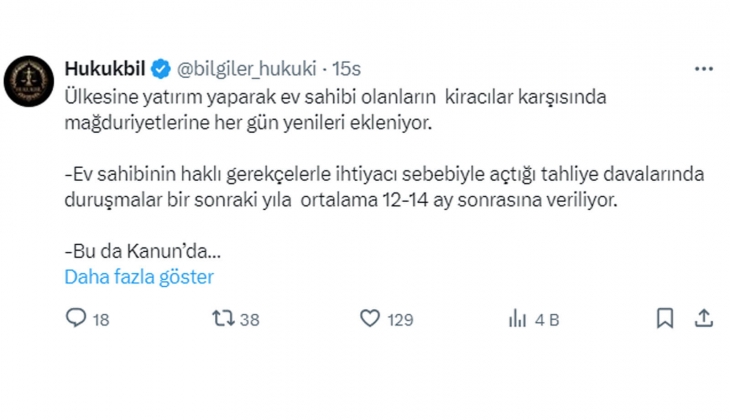 Ev sahiplerinden sadece kiracıları koruyan sözleşmelere tepki! Tahliye davaları 12-14 ay sonraya kalıyor!