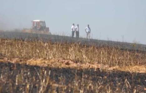 Uşak'ta 200 dekar tarlada yangın çıktı!
