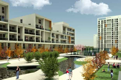 Park Aparts'ta 1.212 TL taksitle! 120 ay yüzde 0,89 faizle göl manzaralı daire! 