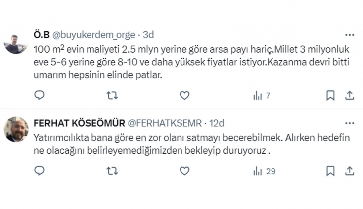 Konutta kayıp derinleşiyor: Ekonomist Tunç Şatıroğlu, Artık almayın hatta satın demiştim! dedi! 