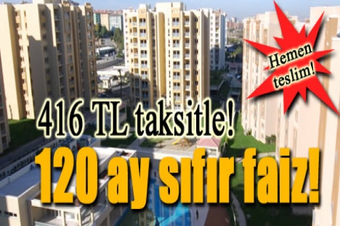 Kentplus Mimarsinan'da 416 TL taksitle! 120 ay sıfır faiz!