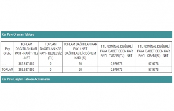 Tekfen Holding A.Ş kar payı dağıtacak mı?