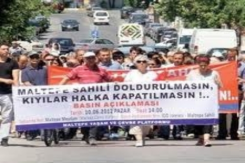  Maltepe sahil dolduruluyor, Maltepeliler protesto ediyor!