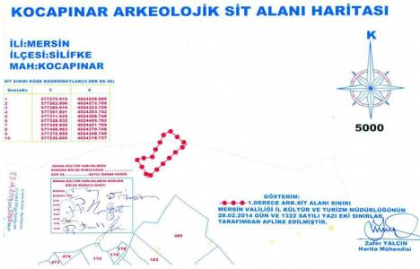 Mersin Kocapınar Mahallesi 1.derece arkeolojik sit alanı ilan edildi!