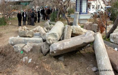 Ezine'de balıkçı barınağı rıhtım inşaatı çalışmalarında tarihi eserler çıktı!