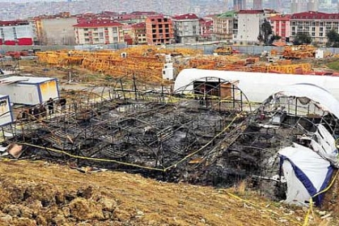 Çadır yangını ders oldu, şantiye denetimleri sıklaştırılıyor!