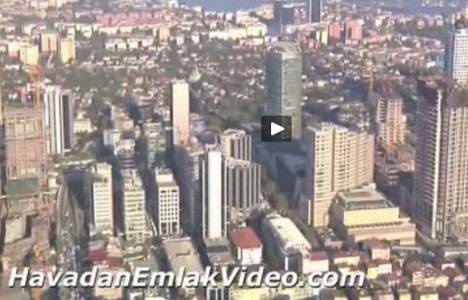  Levent'te bulunan iş merkezleri havadan görüntülendi! 
