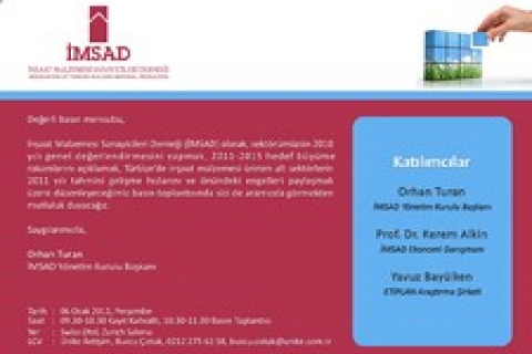 İMSAD, 2010 yılının değerlendirmesini yapacak!
