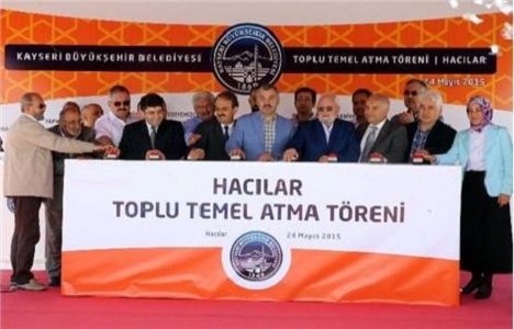 Kayseri Hacılar'da toplu temel atma töreni düzenlendi!