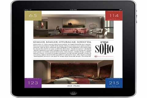 Soyak Soho' nın iPad üzerinden yapılan tanıtım büyük ilgi gördü!