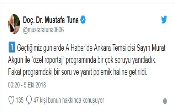 Mustafa Tuna: Kimseyi hırsızlıkla suçlamadım!