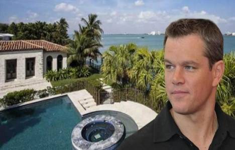 Matt Damon, Miami Beach'teki köşkünü 20 milyon dolara satıyor!