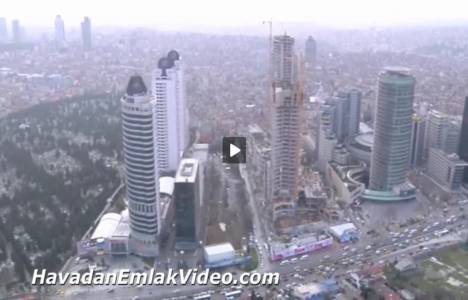 Levent iş merkezlerinin havadan genel videosu!