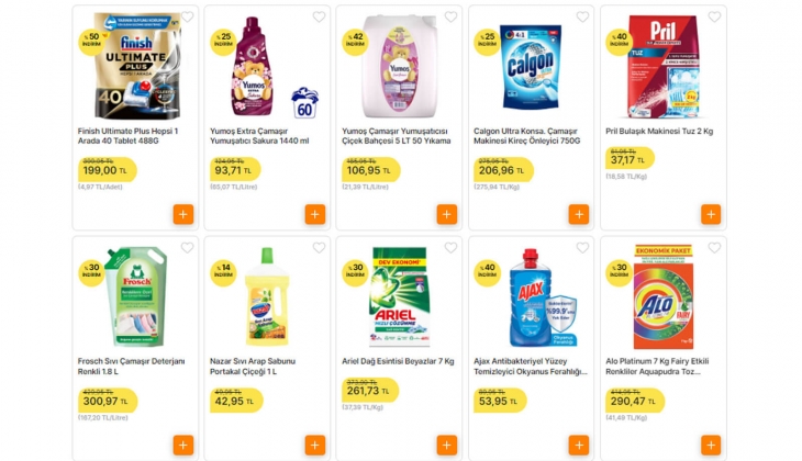 Migros ta deterjanlarda yüzde 54 lük dev indirim! 5 kg Ariel 219, Perwoll beyaz 94, OMO sıvı çamaşır deterjanı 117 TL!