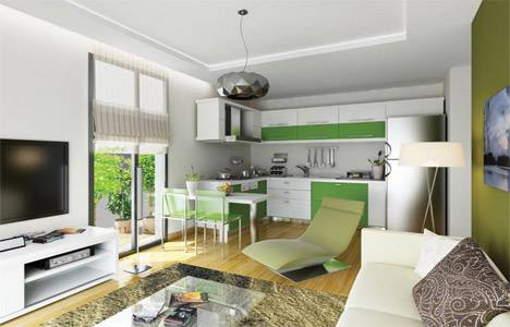 Fuaye Turkuaz örnek daire!