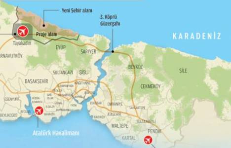  3. Havalimanının yapılacağı Terkos'ta arsa değerleri artacak!