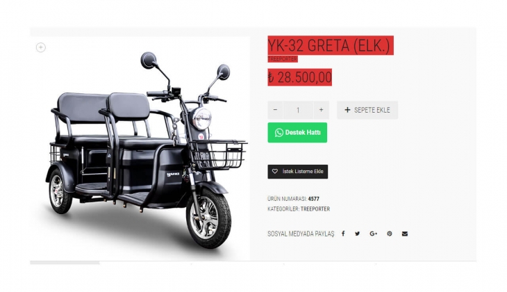 Yuki 3 tekerlekli, elektrikli YK-32 Greta motor ne kadar? İşte 13 Mayıs 2022 fiyat listesi...