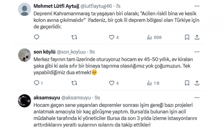Bursa ve Gemlik te deprem gerilimi artıyor! Maden Teknolojisi ve Yer Bilimleri Uzmanı 7 büyüklüğünde deprem için uyardı!
