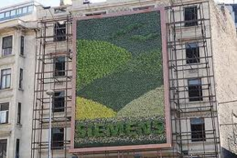  Siemens, Tarlabaşı'nda dikey bahçe yaptı!