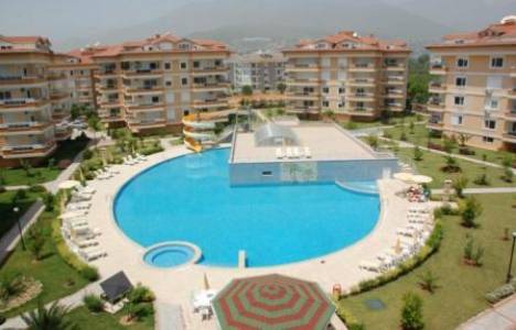 Oba Crown Resort Alanya Sitesi'nde 170 bin TL'ye 2 oda 1 salon!