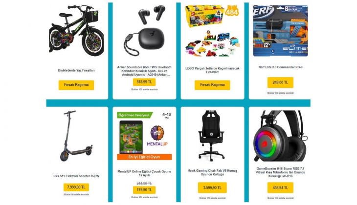 Hepsiburada da karne heyecanı başladı: Karne hediyelerinde büyük fırsatı aman kaçırmayın!