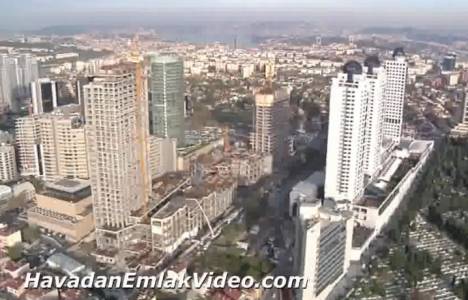  Levent'te yer alan iş merkezlerinin havadan son görüntüleri!