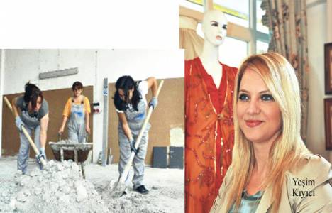  Samsun'daki kadınlar inşaatlara el attı!