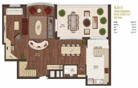 Sinpaş Altın Oran kat planı! 